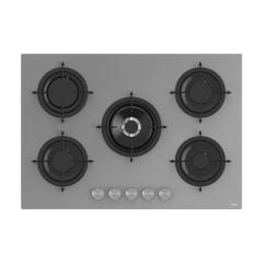 Ferre 2'li Gri Cam Ankastre Set Qms63cpr Flowart Turbo - Rs038 Woklu Ocak