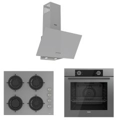 Ferre Pure Cs Serisi Gri Cam Ankastre Set D088 - CS208 - XE61CPR