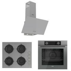 Ferre Pure Cs Serisi Gri Cam Ankastre Set D088 - CS208 - XE61CPR