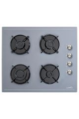 Silverline Luno Ankastre Gri Cam Set  3420S Davlumbaz 6502S Fırın CS5335S Ocak
