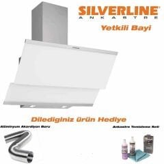 Silverline 3420 Classy 90 Cm Beyaz Cam Davlumbaz Kampanya Ürünü