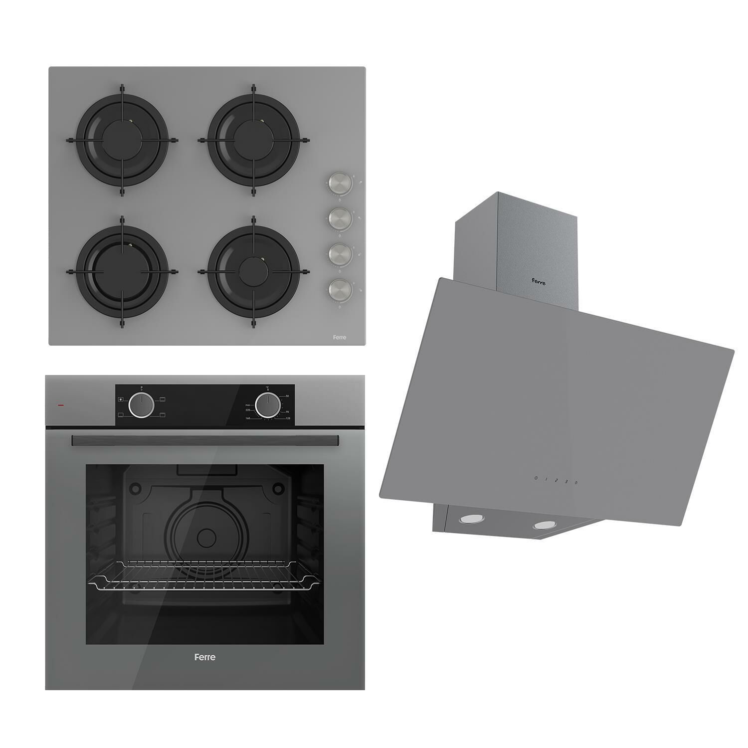 Ferre Stati̇k Cs Serisi Gri Set (cs208 + Xe61cpr +d079 )