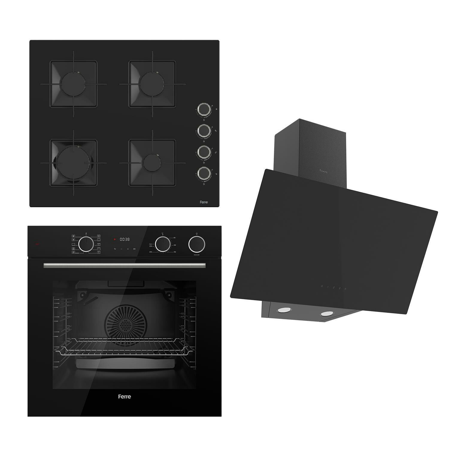 Ferre Steamart Ss Serisi Siyah Set (ss205 + Xe64cs +d077 )