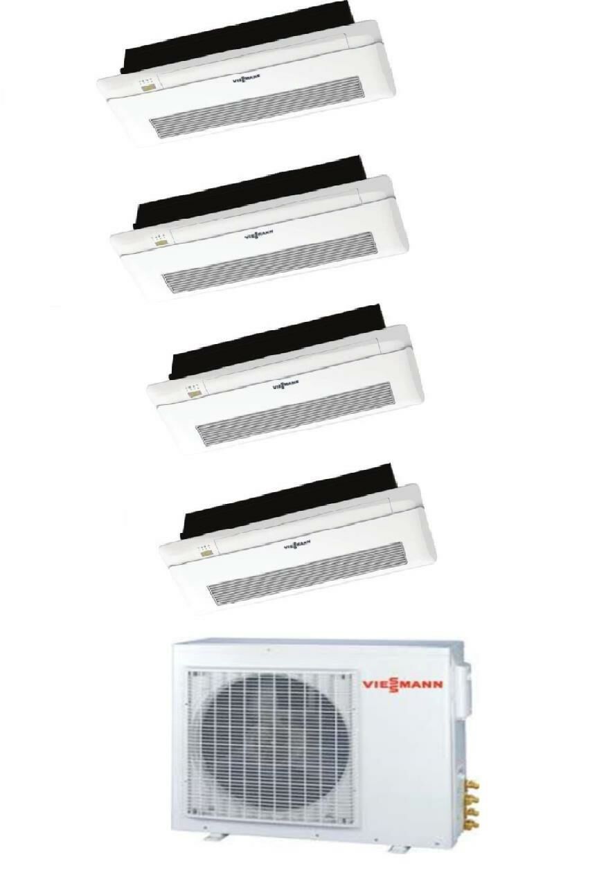 Viessmann Vitoclima Multi Tek Yön Kaset 1+4 Sistem (O4F3080M2) 9+9+12+12 Btu İç 8,0 kw Dış Ünite