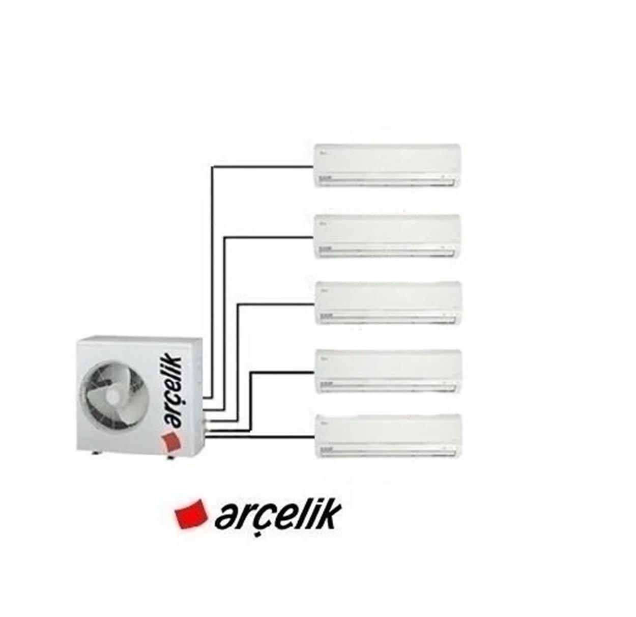 Arçelik Multi Sistem Duvar Tipi 5+1 İnverter 9+9+9+9+9 30000Btu Klima ZM30105-99999