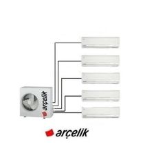Arçelik Multi Sistem Duvar Tipi 5+1 İnverter 9+9+9+9+9 30000Btu Klima ZM30105-99999