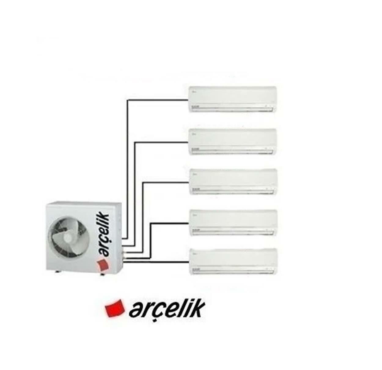 Arçelik Multi Sistem Duvar Tipi 5+1 İnverter 9+9+9+9+12 30000Btu Klima ZM30105-999912