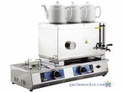 Üç Demlikli Doğalgazlı Çay Kazanı 33 Lt çay ocağı