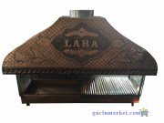 Bakır Ocakbaşı Mangal - Camlı model