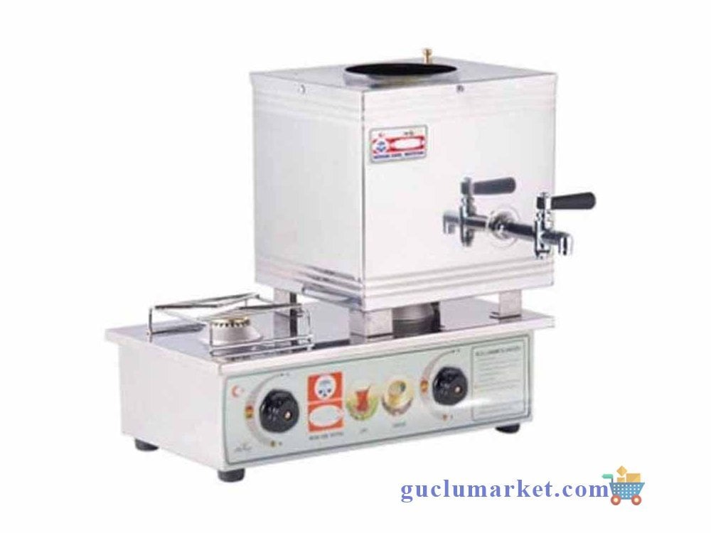 1 Demlikli Tüplü Çay Kazanı 10 Lt Tüplü Çay Ocağı
