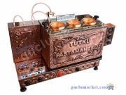 3 Demlikli Bakır Çay Kazanı - 38 litre