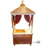 Közde Kahve Arabası - Yazı İşlemeli
