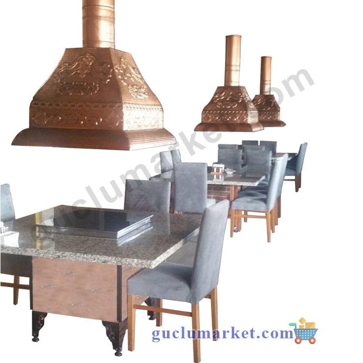 Bakır Mangalbaşı Masa Kendin Pişir Kendin Ye