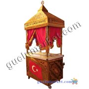 Kumda Kahve Arabası - Bayrak Motifli