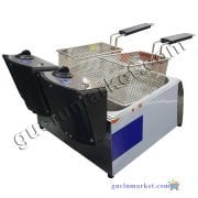 Elektrikli Fritöz Makinesi Çiftli 3+3 Lt. Lüx