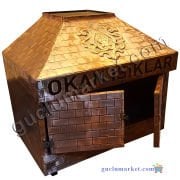 Bakır Barbekü Mangal - Kapaklı