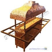 Bakır Ocakbaşı Tezgahlı Dolaplı