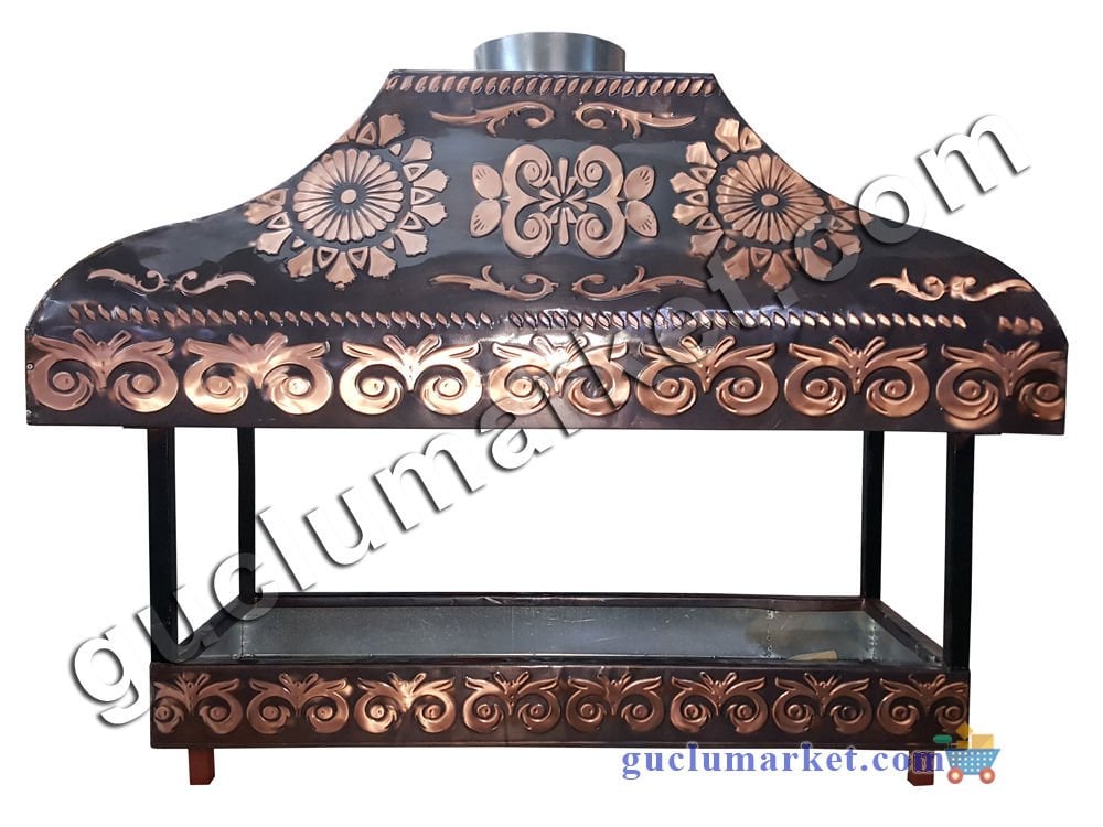 Bakır Ocakbaşı - Açık Model 140 cm Kebap Ocağı