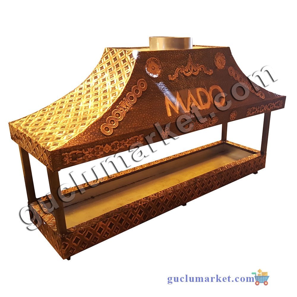 Bakır Ocakbaşı (Özel Tasarım) 170 cm Köfte Ocağı