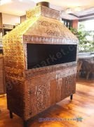 Dolaplı Bakır Ocakbaşı Mangal Büyük Boy Kebap Ocağı