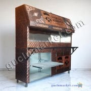 Raflı Dolaplı Tezgahlı Ocakbaşı Mangal Büyük Boy Bakır Ocakbaşı