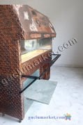 Raflı Dolaplı Tezgahlı Ocakbaşı Mangal Büyük Boy Bakır Ocakbaşı