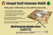 KAMPANYA! Ahşap Masa Mangal, Bahçe Mangalbaşı, Katlanabilir Mangal Masaları
