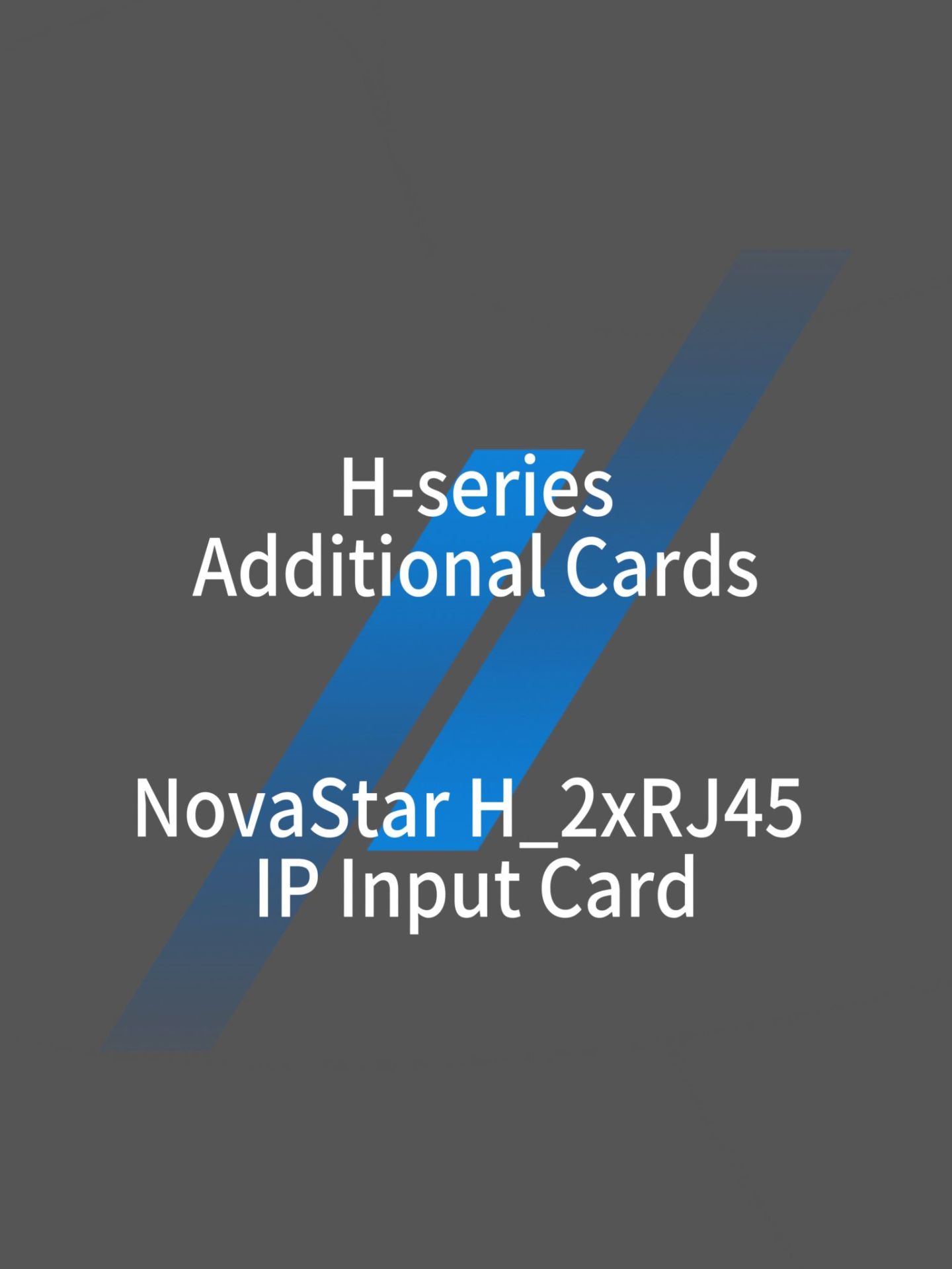 NovaStar H_2xRJ45 IP Input Card