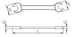 İzeltaş 10x13 mm İki Ağız Anahtar