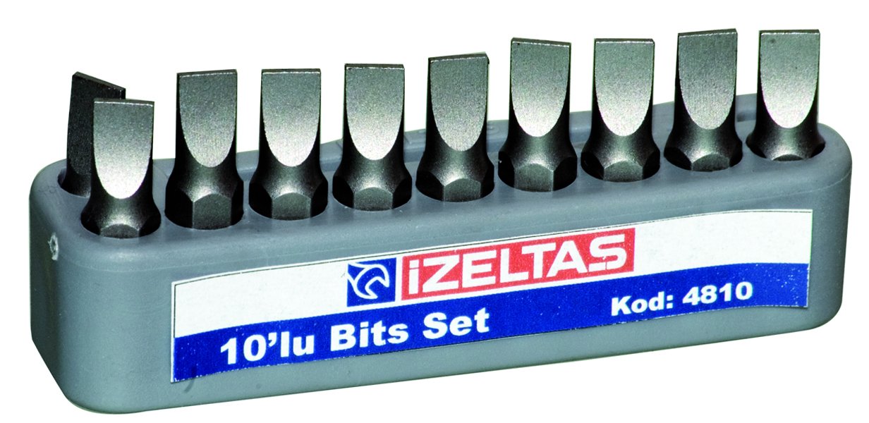 İzeltaş 0.8x5.5 Düz Bits Set 25 mm