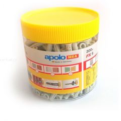 APOLO MEA MZK 6-41 Çok Amaçlı Yakalı Dübel (Plasik Kutulu)