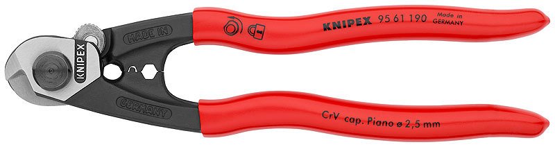 Knipex 95 61 190 Çelik Tel Kesme Makası