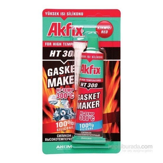 Akfix Ht300 Yüksek Isı Silikonu(Siyah) 50 ml