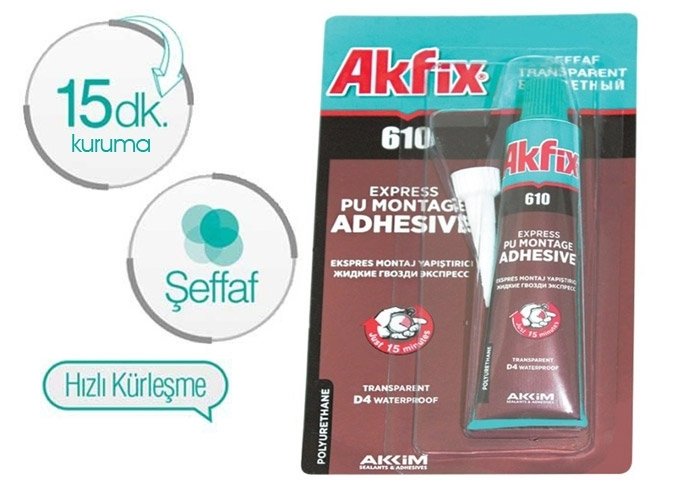 Akfix 610 Expres Montaj Yapıştırıcı 50 ml