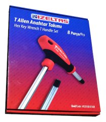 izeltaş T Tipi Allen Anahtar Takımı 8 Parça