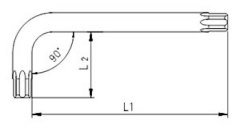 İzeltaş T20x57 mm Torx Allen Anahtar