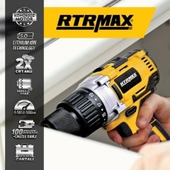 Rtrmax RTX2017  Akülü Matkap (Kömürsüz Motor)