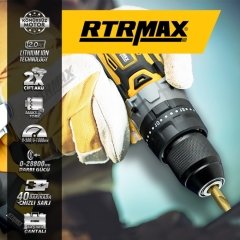 Rtrmax RTX2014  Akülü Darbeli Matkap (Kömürsüz Motor)