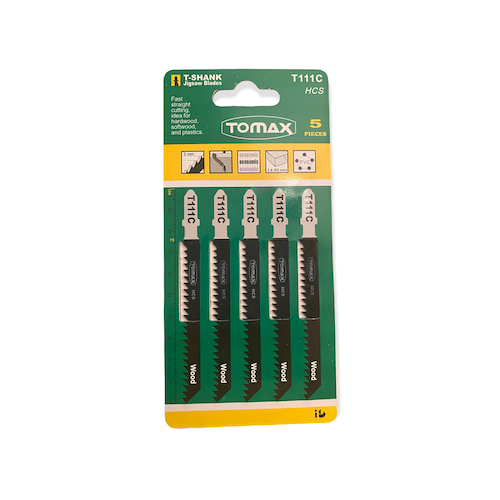 Tomax T111C Dekupaj Bıçağı Ahşap - 5'li Paket