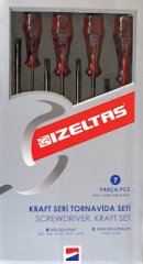 İzeltaş Kraft Seri Tornavida Seti 7 Parça