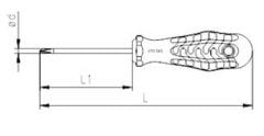 İzeltaş 6x100 Kraft Seri Yıldız Uçlu Tornavida