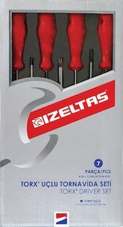 İzeltaş Torx Uçlu Tornavida Seti 7 Parça