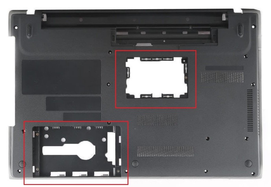 Sony Vaio SVE15113FXS Alt Kasa Siyah V1