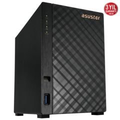 Asustor AS1102T 2 Disk Yuvalı (2x22TB) Nas Cihazı  1GB DDR4, 2.5 GbE x 1, USB 3.2 x 2