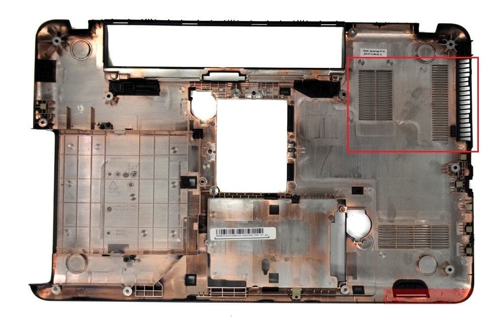 Toshiba Satellite L850D-12Q Alt Kasa Siyah V1