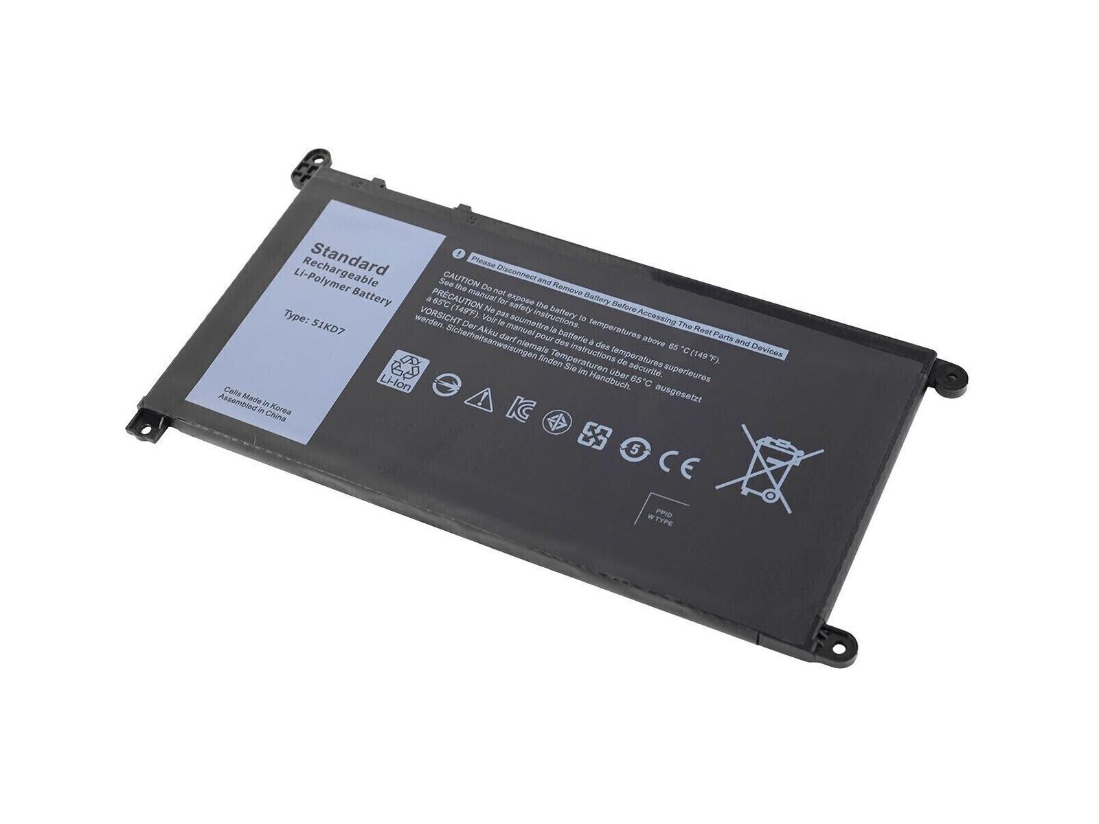 RETRO Dell Chromebook 3180, 51KD7 Notebook Bataryası