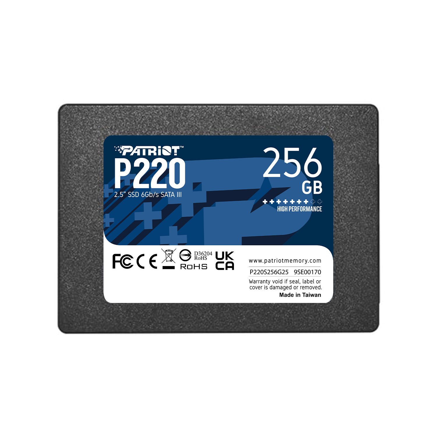 Patriot P220 256GB 550/490MB/s 2.5'' SATA3 SSD Disk (P220S256G25)