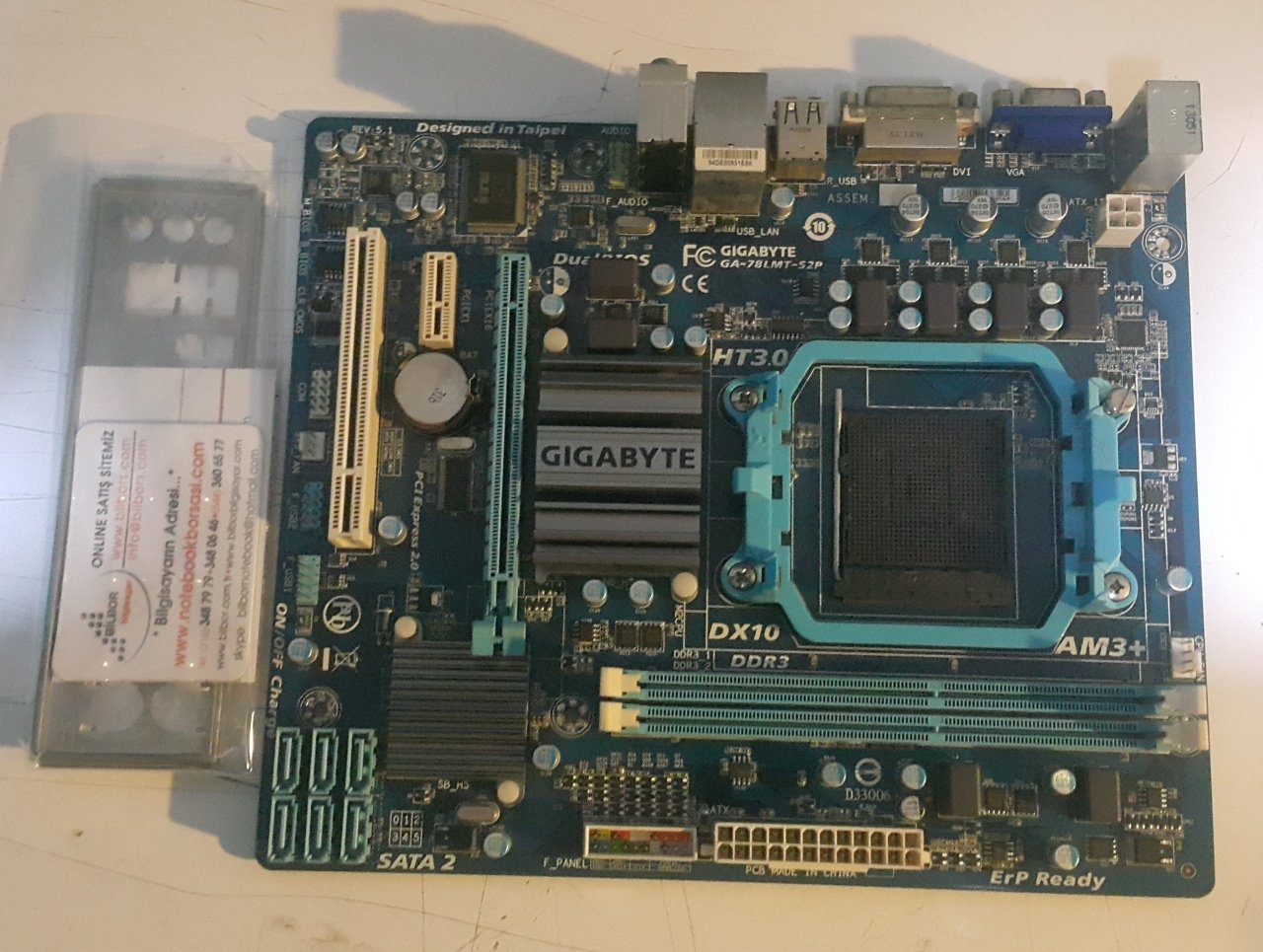 Gigabyte GA-78LMT-S2P AM3 938Pin Ddr3 Anakart