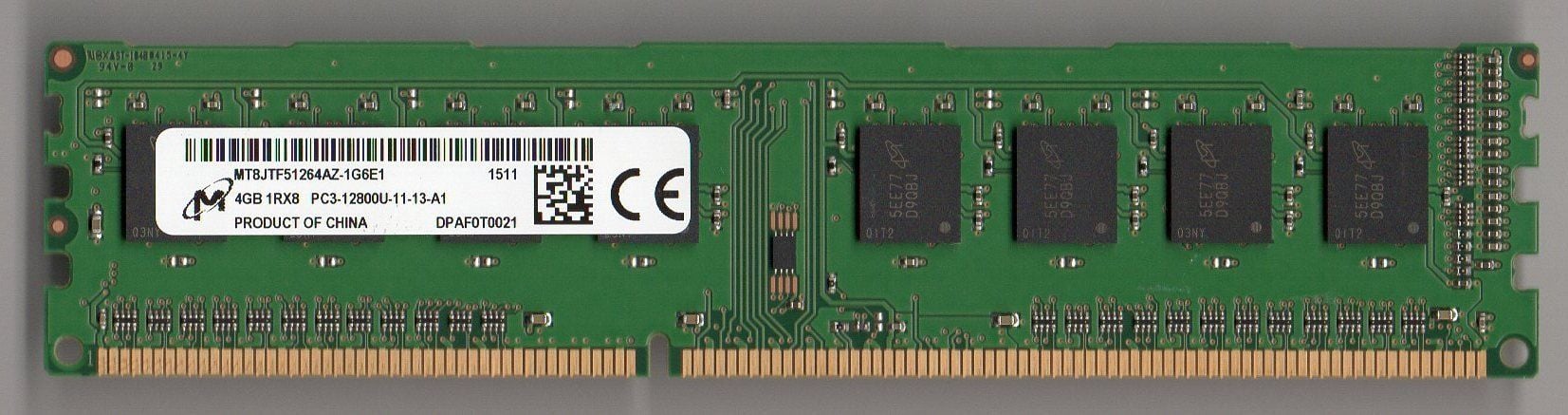 Micron 4Gb Ddr3 12800  1600Mhz Pc Ram Yenilenmiş Ürün