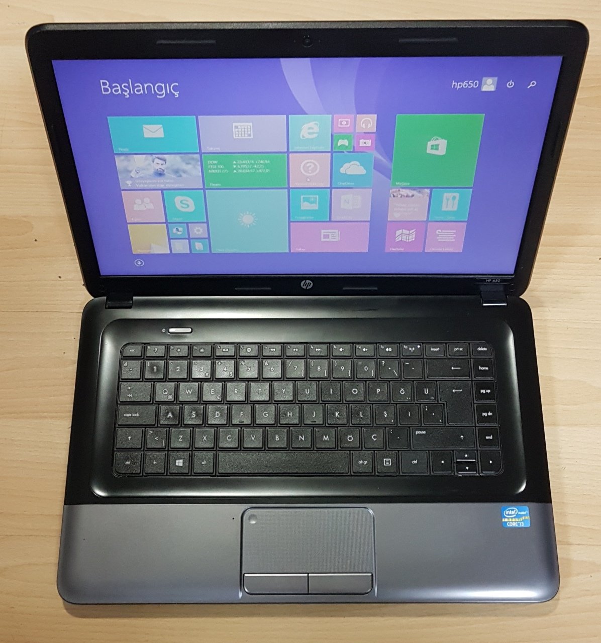 Hp İntel İ3 2348M 2.3Ghz Winodws8 Orjinal Notebook